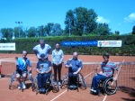 Zagreb Open - Doppelsiegerehrung - Karl Stefan - Ivan (kroatischer Nationalteamtrainer) Anto Joskic Oberschiedsrichterin Ing  Harald Pfundner und Ni 9. bis 12. Juli 2014