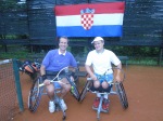 Zagreb Open - Einzel -  Karl Stefan mit späterem Turniersieger Sepp Riegler aus Niederösterreich 9. bis 12. Juli 2014